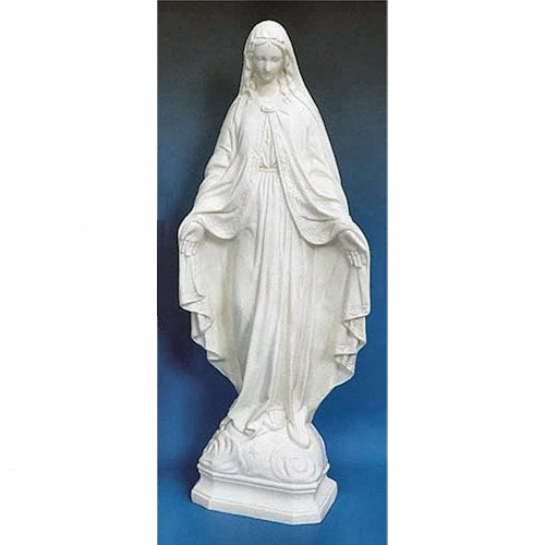 Our Lady of Grace Garden white Statue  for your outdoor space religious