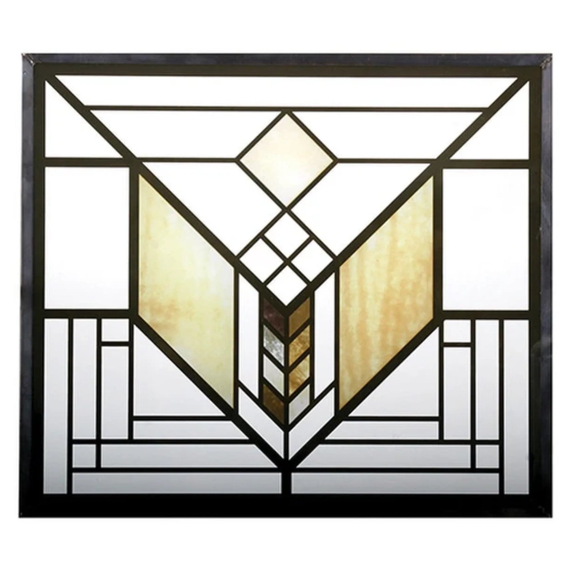 Lake Geneva Art Glass Window by Frank Lloyd Wright