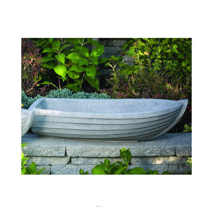 Row Boat Planter Large – 42" Long Cement Garden Vessel
