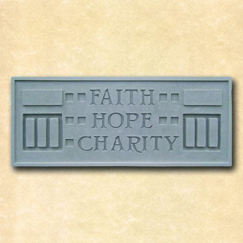 Frank Lloyd Wright Larkin Plaque – Faith Hope Charity Architectural Relief Stepping stone