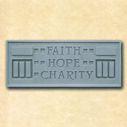 Frank Lloyd Wright Larkin Plaque – Faith Hope Charity Architectural Relief Stepping stone