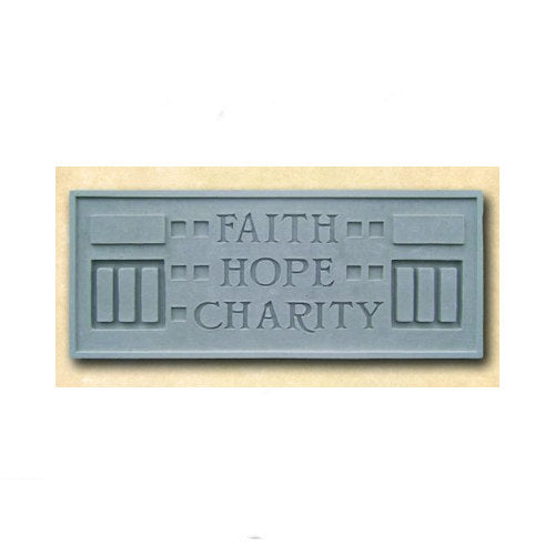 Frank Lloyd Wright Larkin Plaque – Faith Hope Charity Architectural Relief word on sculpture