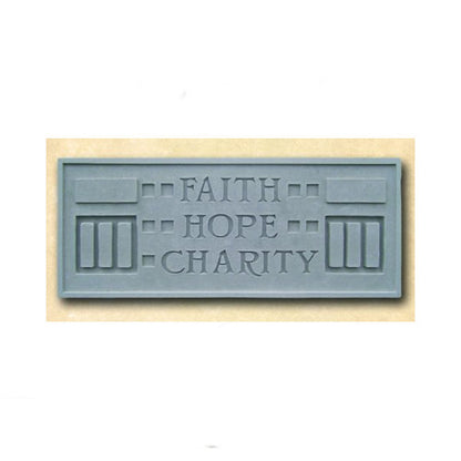 Frank Lloyd Wright Larkin Plaque – Faith Hope Charity Architectural Relief word on sculpture
