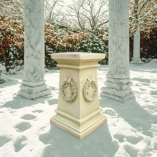 Laurel Wreath Estate Pedestal to Display a sculpture