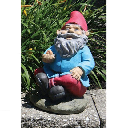 Lazy Daze Garden Gnome with Snail Statue