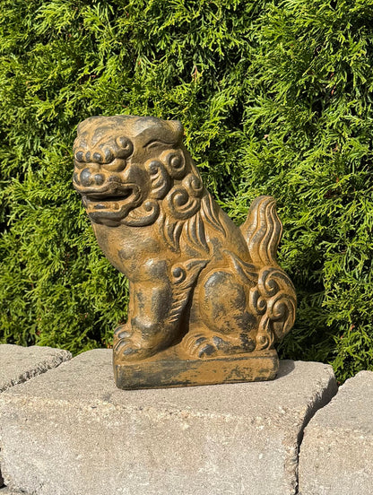Chinese-inspired Foo Dogs for garden display