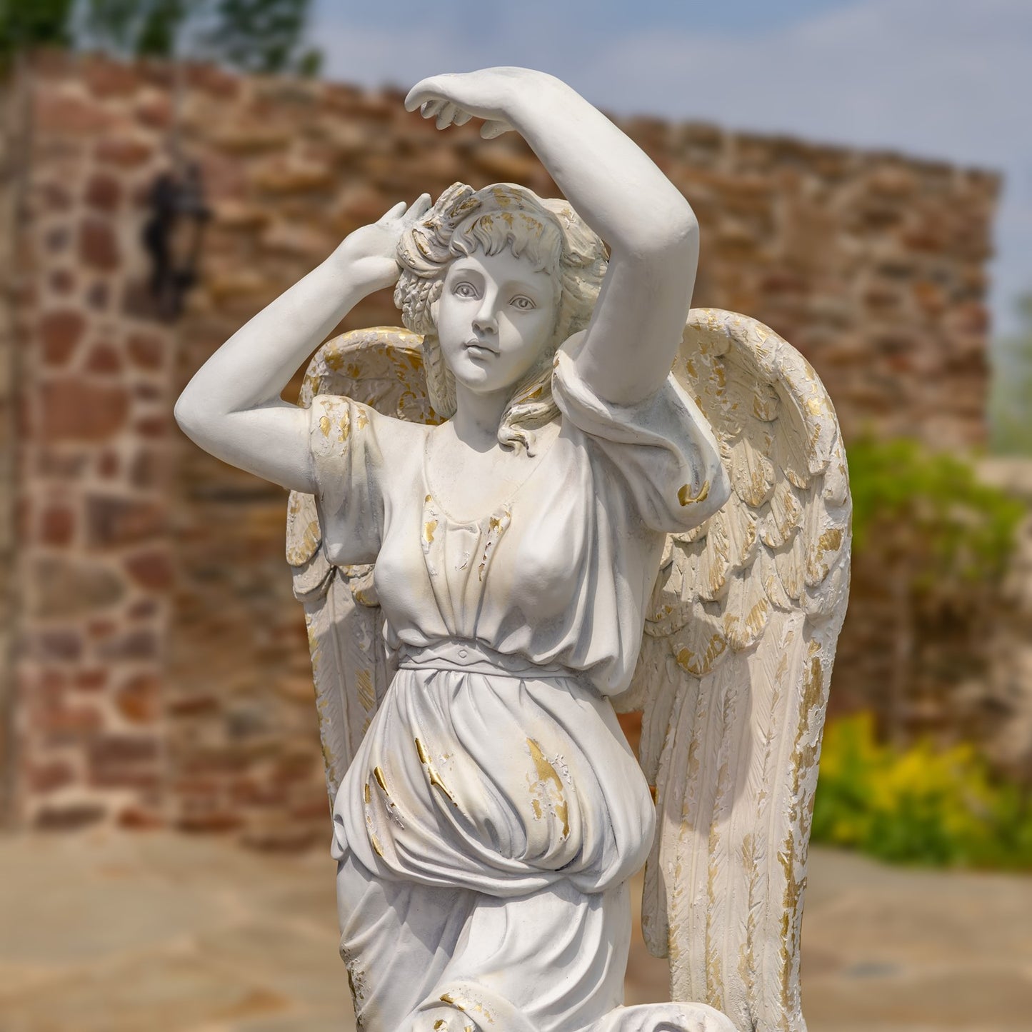 Life-Size Angel Statue Heavenly Guardian of Light Estate size sculpture