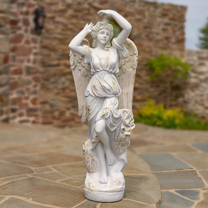Ethereal Life-Size Angel Statue Heavenly Guardian of Light Estate size sculpture