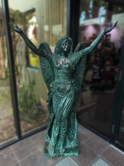 Celestine Life-Size Angel Bronze Sculpture 73" High