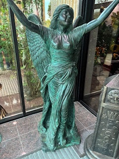 Celestine Life-Size Angel Bronze Sculpture 73" High