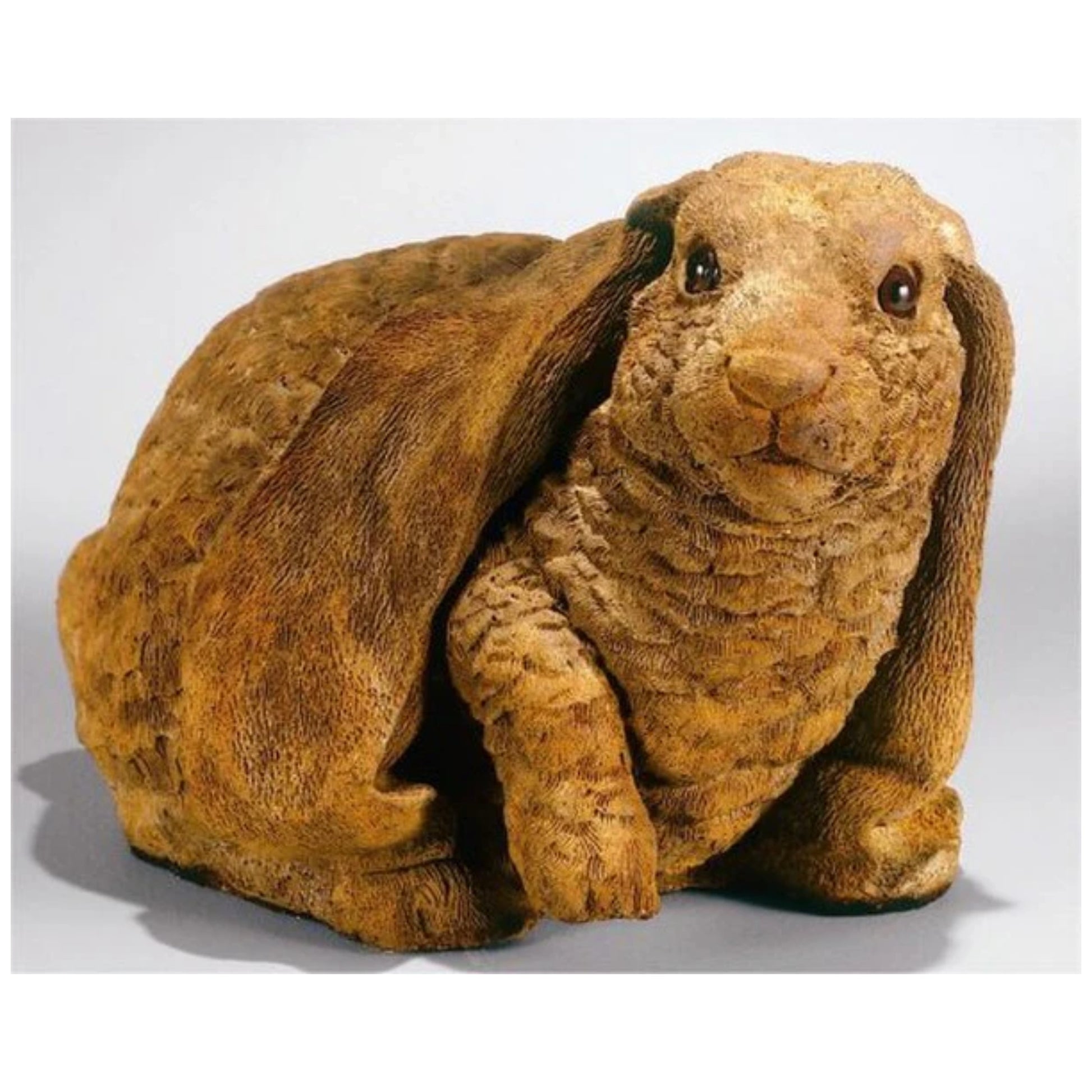 Lifted Paw Lop-eared Rabbit Bunny Statue
