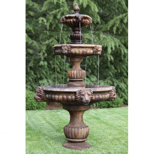 Lion Three Tier Large Fountain