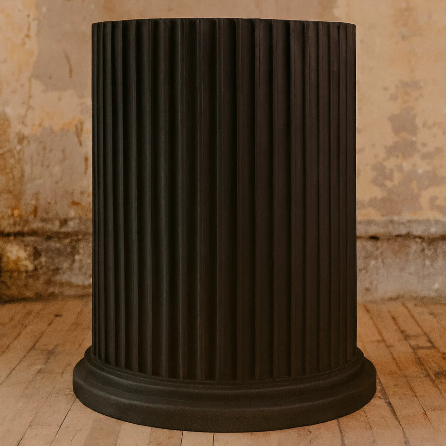 Lorenzo Table base shaft Column Dining Pedestals Pillars Greek Roman shown in black