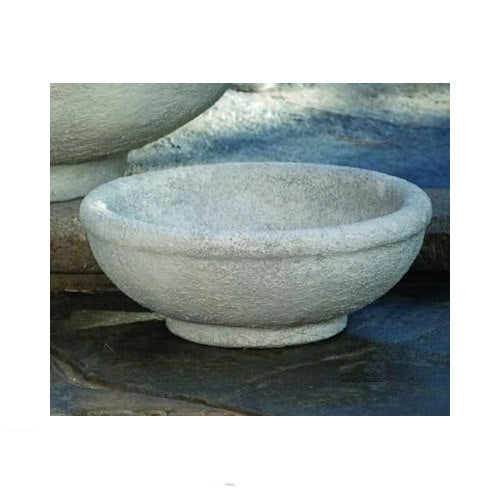 Low Bowl Planter Small Cement