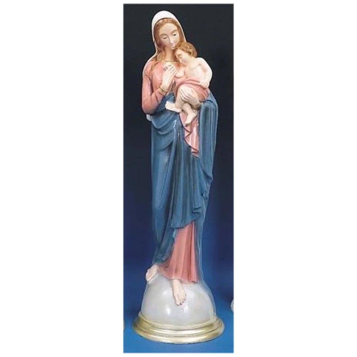 Madonna & Child Garden Sculpture Rich Coloring