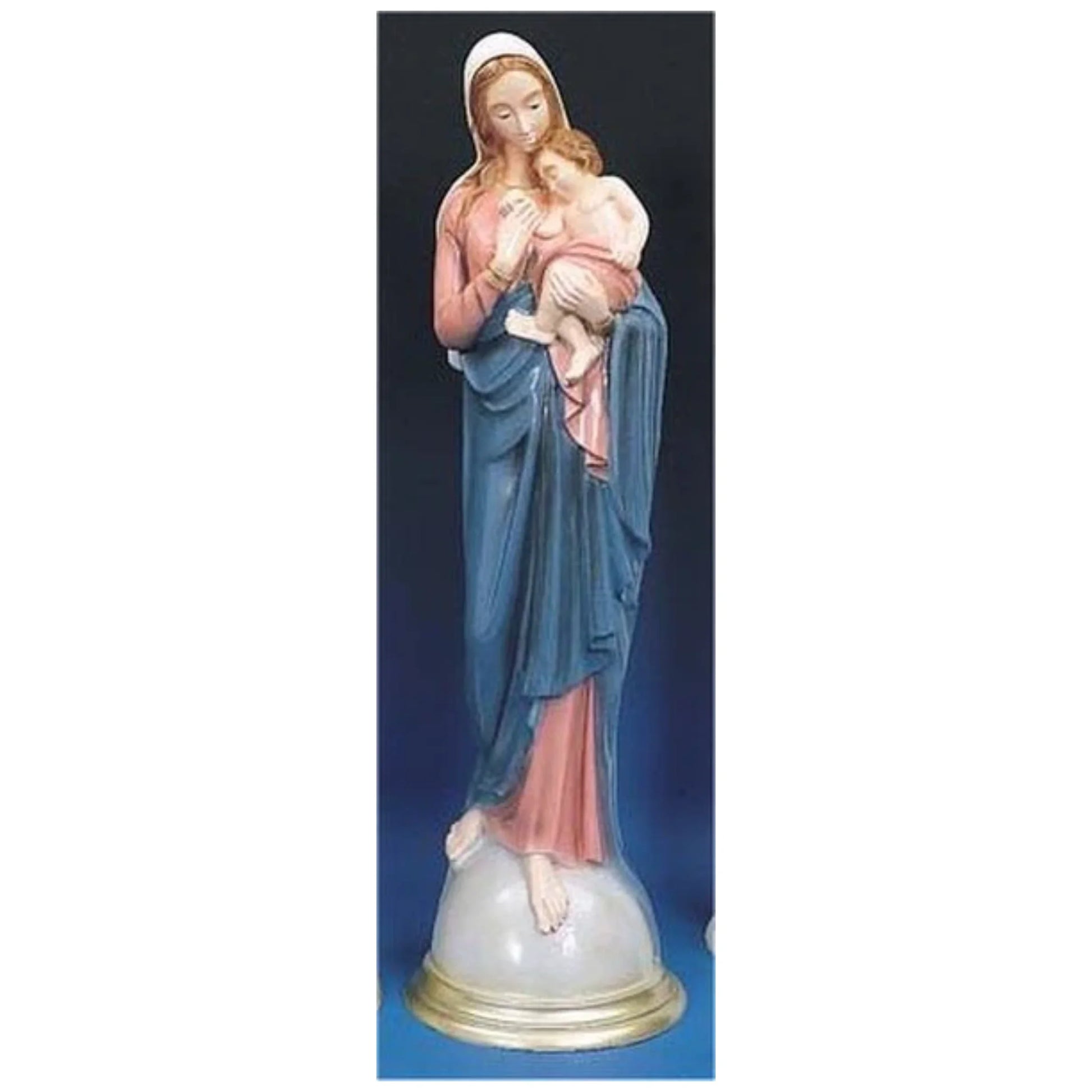 Madonna & Child Garden Sculpture Rich Coloring
