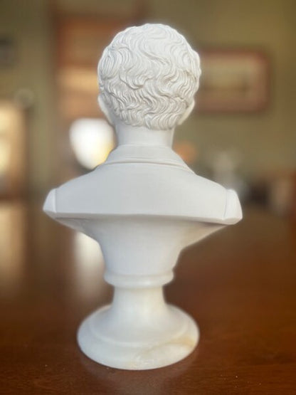 Mahler Gustav Bust Marble Statue Portrait Bohemian Sculptures Head back view