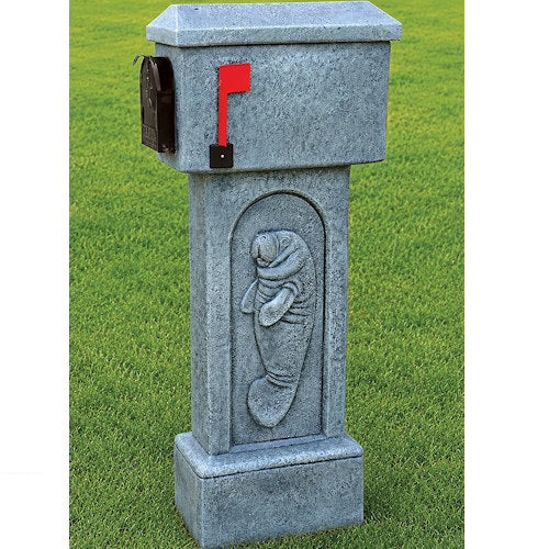 Manatee relief mailbox sculpture made in America