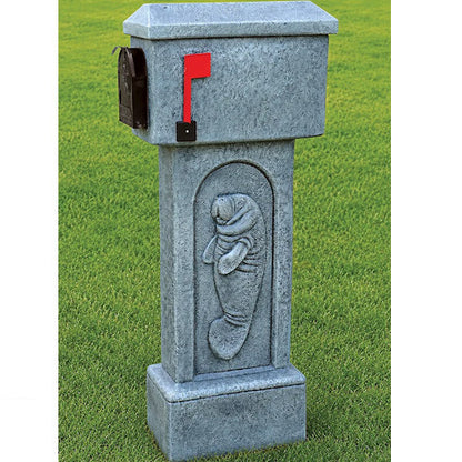 Manatee relief mailbox sculpture made in America