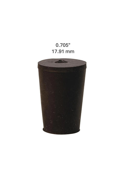 Small black rubber stopper measuring 0.705 inch replacement plug for fountains and water features
