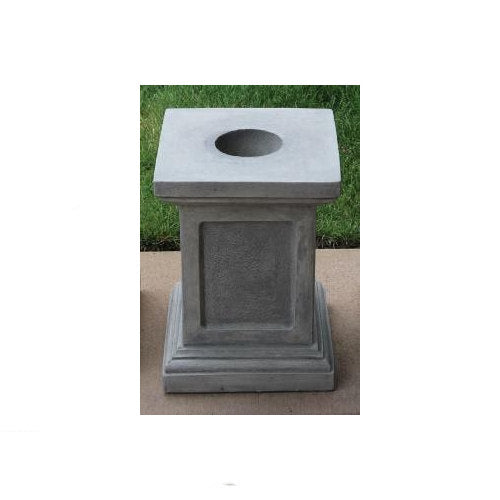 Medium Square Cast Stone Pedestal for Sculptures