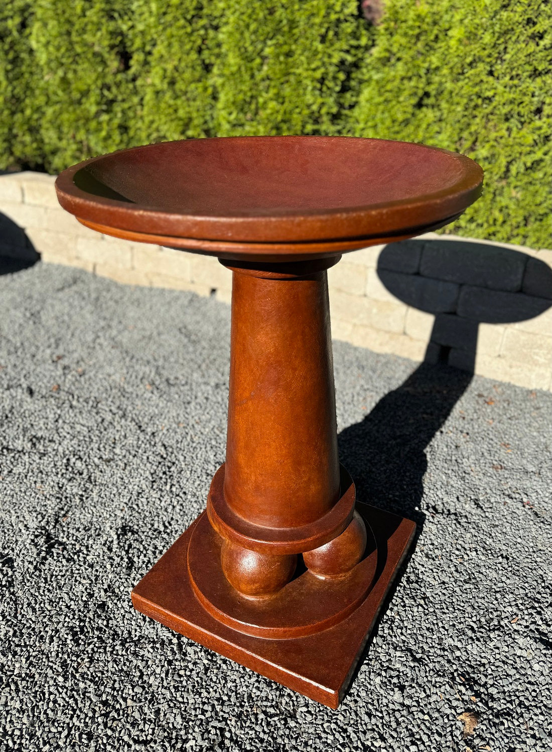 Spheres Birdbath Modern design has matching fountain and vase low bowl planter