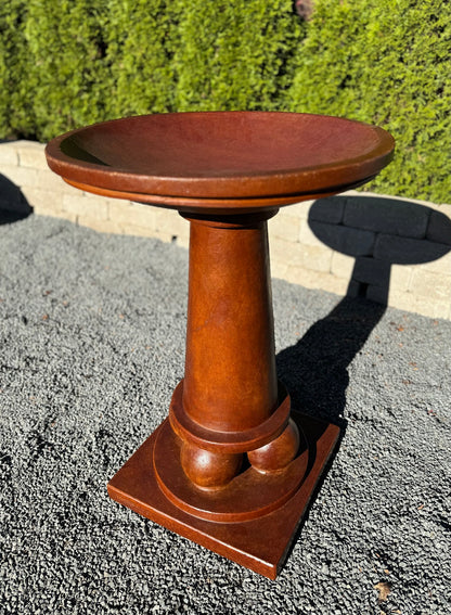 Spheres Birdbath Modern design has matching fountain and vase low bowl planter