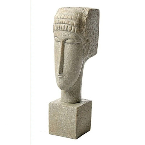 Amedeo Modigliani Cubic Head Sculpture Replica Statue Cubists Artist