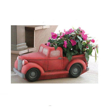 My Favorite Pick Up Truck Planter Red