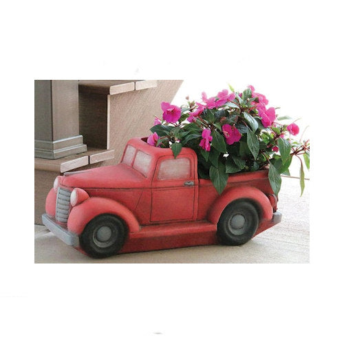 My Favorite Pick Up Truck Planter Red