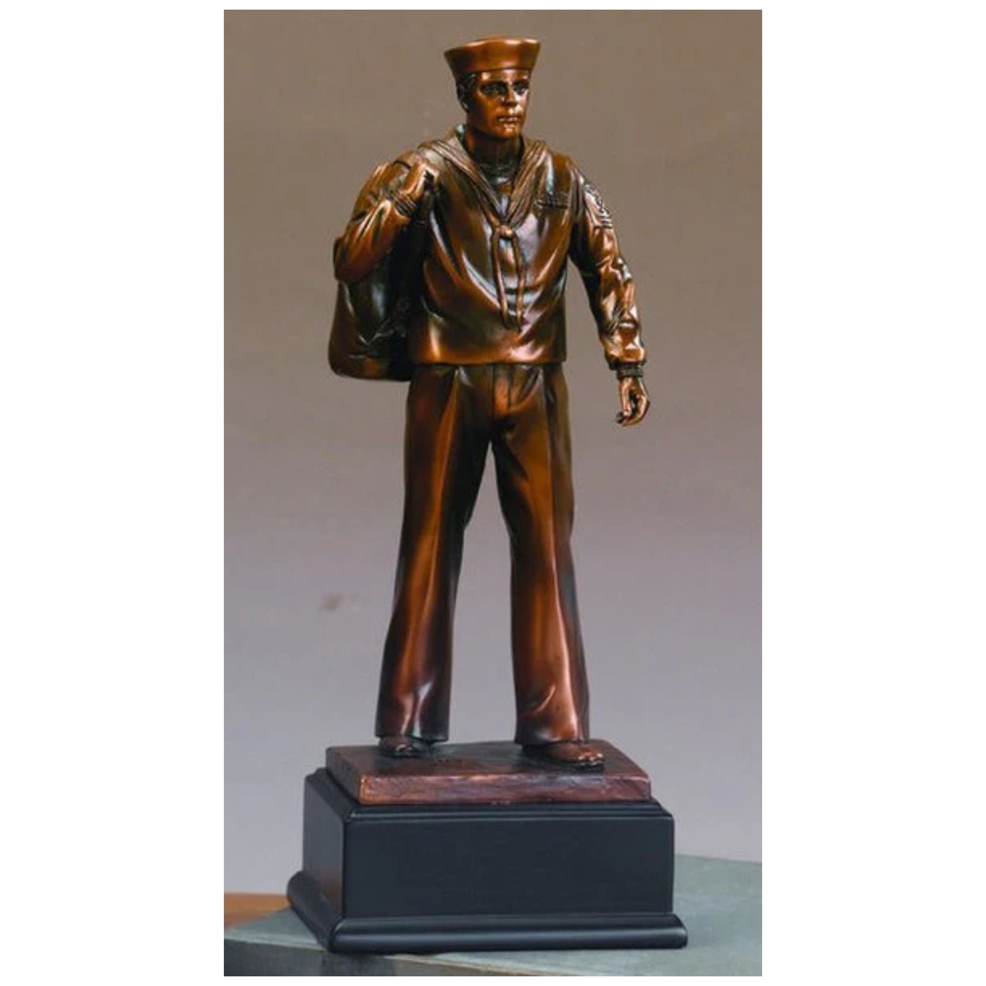Navy Military Officer Sculpture Tribute Statue Figurine Sailor Man