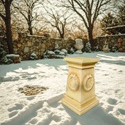 Neoclassical Laurel Display Pedestal
