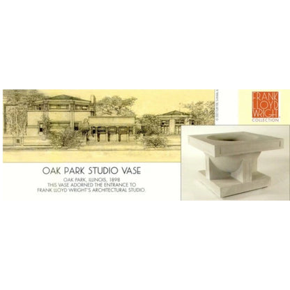 Prairie Geometry Planter Oak Park Studio Vase Medium Frank Lloyd Wright