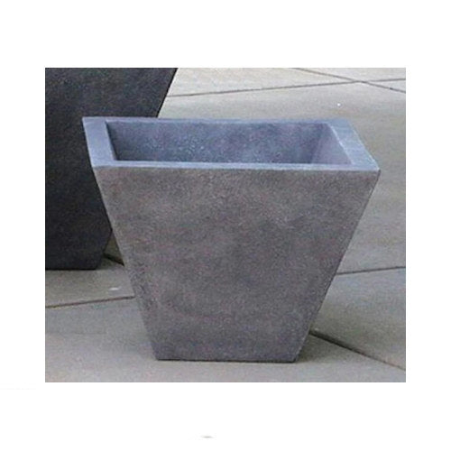 Oblique Garden Planter Cement Small