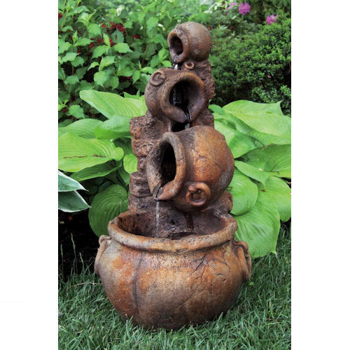 One Piece Spilling Urn Garden Fountain