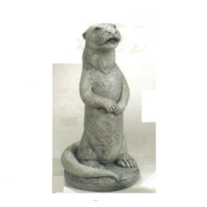 Otter Sitting Piped Water Feature 19.5" Garden Statue