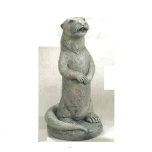 Otter Sitting Piped Water Feature 19.5" Garden Statue