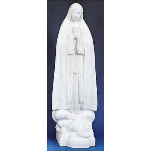 Outdoor Our Lady Of Fatima Garden Statue White finish Religious Sculpture