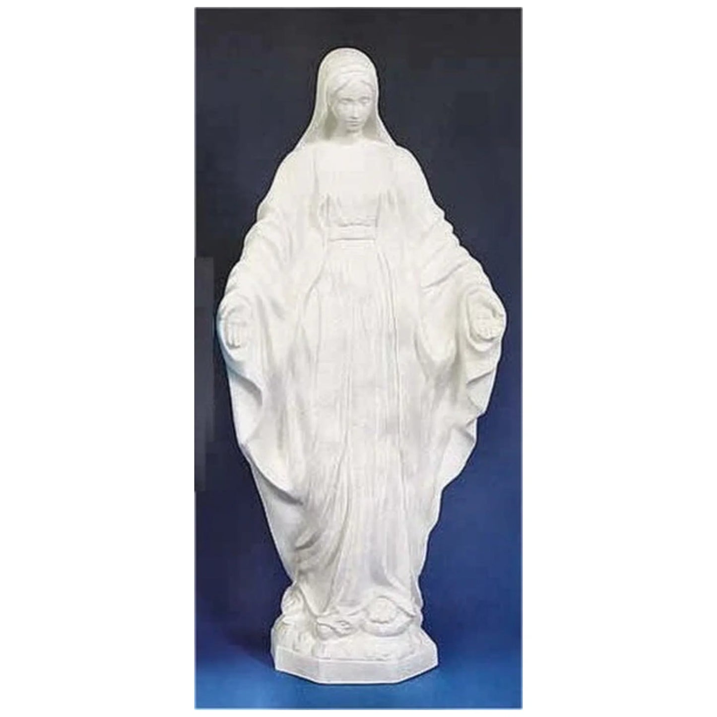 Our Lady Of Grace Statue White Garden Catholic Figure
