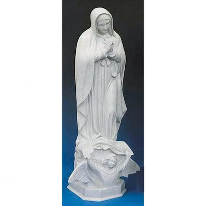 Our Lady Of Guadalupe Granite Faux Outdoor Religious Figurine Sculpture