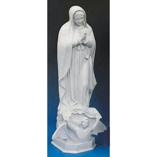 Our Lady Of Guadalupe Granite Faux Outdoor Religious Figurine Sculpture