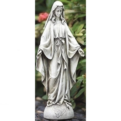 Our Lady of Grace Garden Sculpture Smaller Scaled Statue for Outdoors and Worship