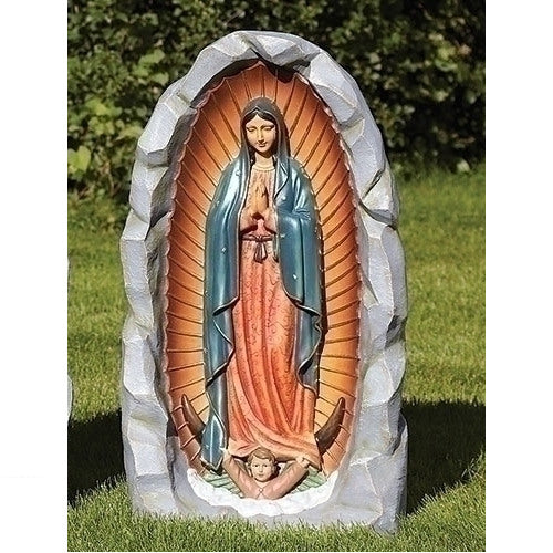 Our Lady of Guadalupe Sculpture in Grotto