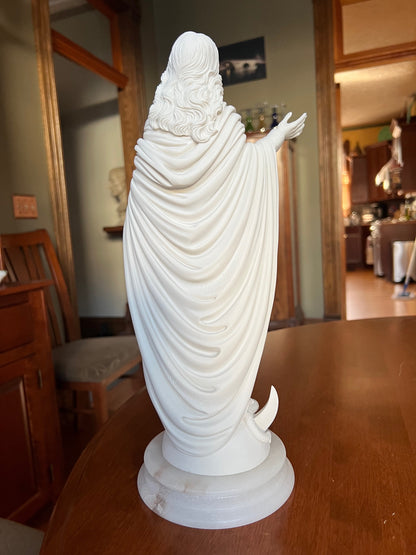 Back view Immaculate Conception Statue — Our Lady of the Miraculous Medal
