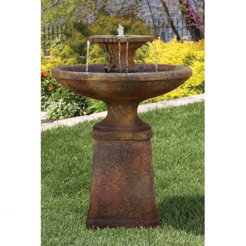 Oval Molise Cement Garden Fountain 45" High