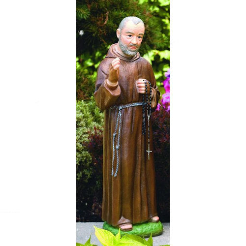 Padre Pio Sculpture 30" High Traditionally Colored