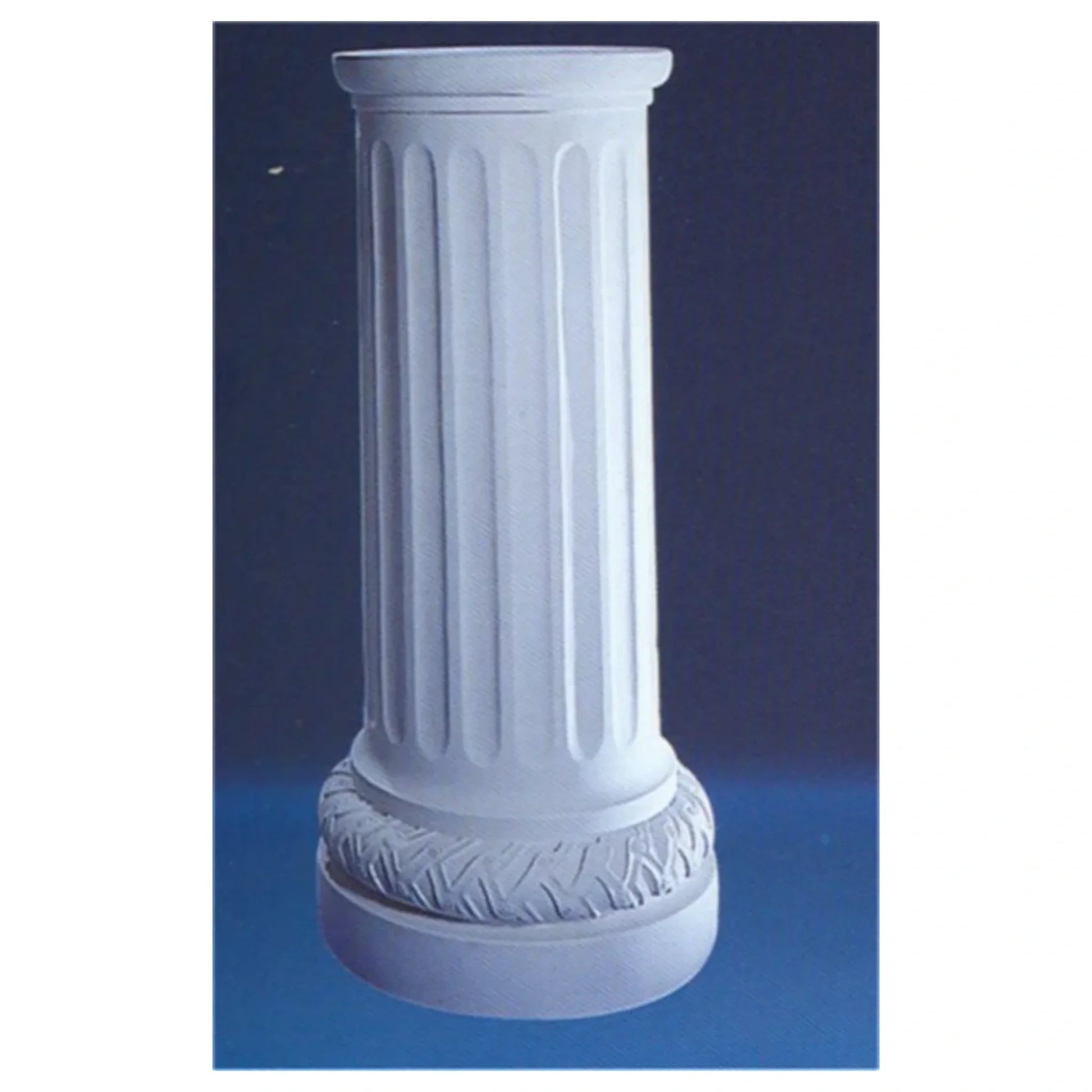 Classical Carrara Marble Pedestal – 32" Tall Display Stand