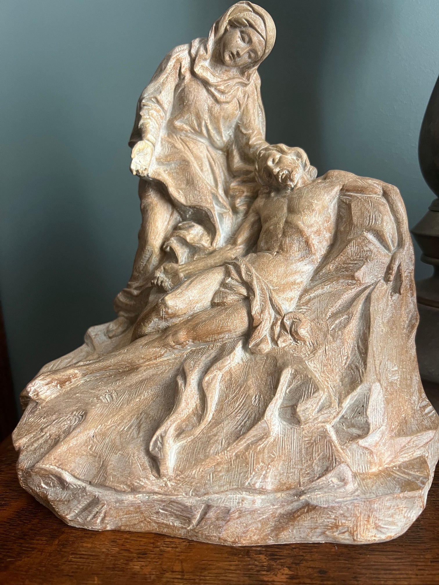 reproduction of a German Pietà or Lamentation of Christ unknown sculptor