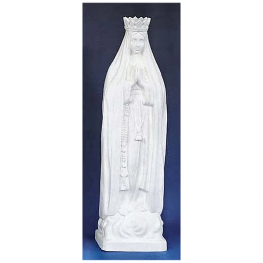 Pilgrim Virgin Sculpture White Outdoor Statue