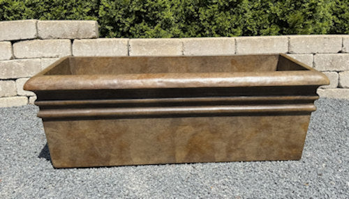 Rectangle boxes stone planting pot planters architectural cement Large